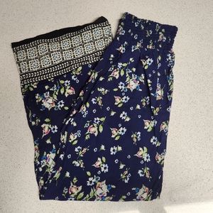 Joe B by Joe Benbasset Floral & Art Deco Wide Leg Pants